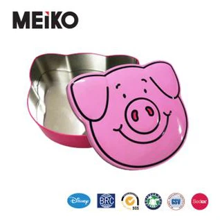 Uregelmæssig Pig Shape Tin Box Kan
