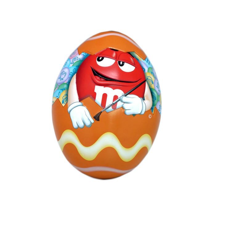 Funny Egg Shape Tin Til Marmor Chokolade